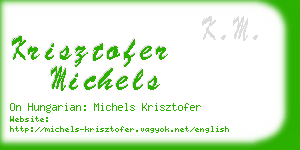 krisztofer michels business card